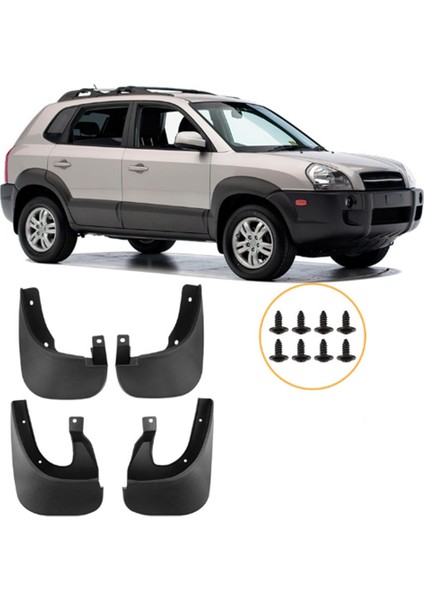 Hyundai Tucson Için Araba Çamur Fleps 2006-2012 Çamurluk Çamur Koruma Flep Splash Flaps Aksesuarları (Yurt Dışından) modelleri
