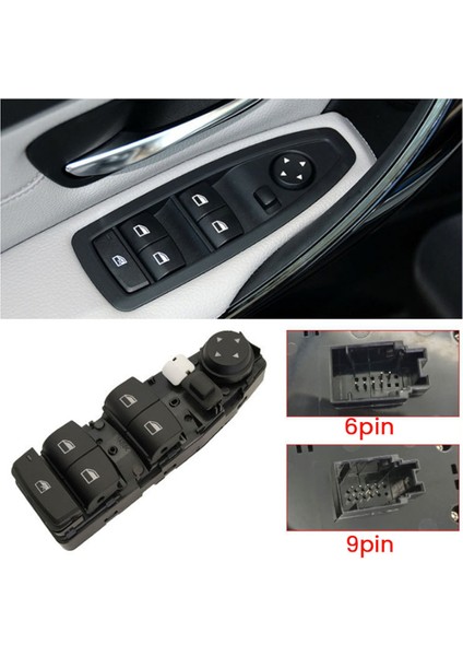 61319208109 Sol Sürücü Tarafı 9 Pin Pencere Regülatör Anahtarı Güç Penceresi Anahtar Düğmesi Bmw 3 Serisi F30 F35 2012-2019 (Yurt Dışından) fırsatları