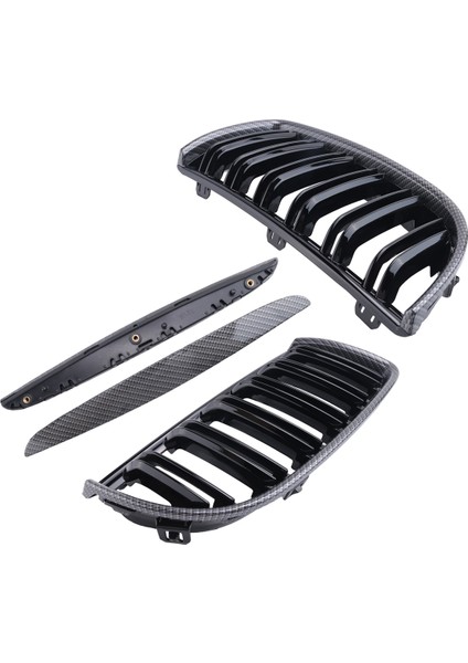 Araba Karbon Fiber Bak Bmw 3 Serisi E90 E91 2005-2008 Için Ön Böbrek Izgara Çift Çıtaları Izgara (Yurt Dışından) modelleri