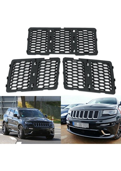 Araba Siyah Ön Izgara Ekleri Jeep Grand Cherokee 2014-2016 Için Döşeme Örgü Kiti (Yurt Dışından) fırsatları