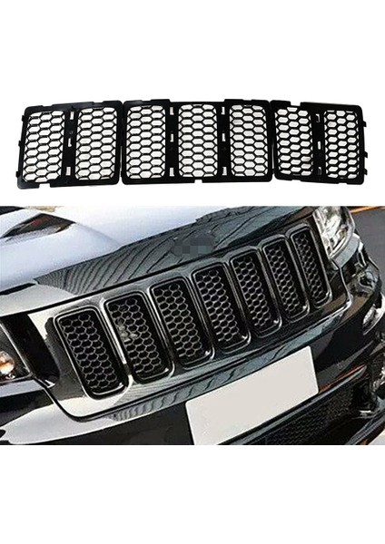 Araba Siyah Ön Izgara Ekleri Jeep Grand Cherokee 2014-2016 Için Döşeme Örgü Kiti (Yurt Dışından) indirimleri