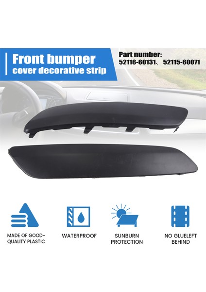 Ön Tampon Kapağı Döşeme Kalıplama Vw Gtı Jetta 5 Mk5 2005-2010 1K0807717B 1K0807718B (Yurt Dışından) fırsatları