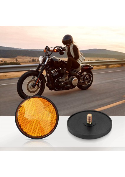 Motosiklet Atv Kir Bisikleti Için 10PCS 2 Inç Yuvarlak Turuncu Reflektör Evrensel (Yurt Dışından) indirimleri