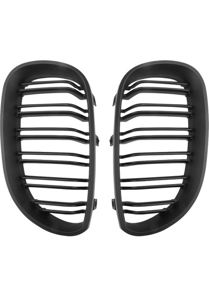 Bmw 5 Serisi E61 2003-2009 (Mat Siyah) Için Ön Tampon Kaput Böbrek Izgara Yedek Ikame Çift Çıta Spor Izgaraları (Yurt Dışından) fiyatları