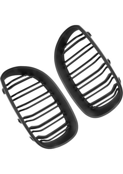 Bmw 5 Serisi E61 2003-2009 (Mat Siyah) Için Ön Tampon Kaput Böbrek Izgara Yedek Ikame Çift Çıta Spor Izgaraları (Yurt Dışından) fırsatları