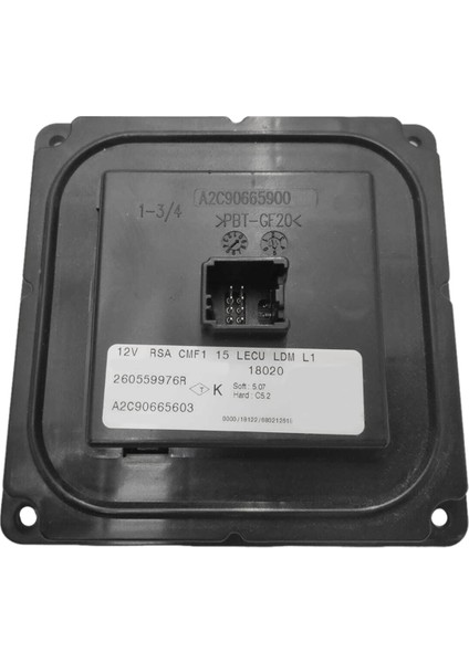 Renault Megane Captur 2013-2019 Için Araba Far Sürücü Birimi Modülü 260555976R Gündüz Işık Modülü Çalışıyor A2C9665603 (Yurt Dışından)