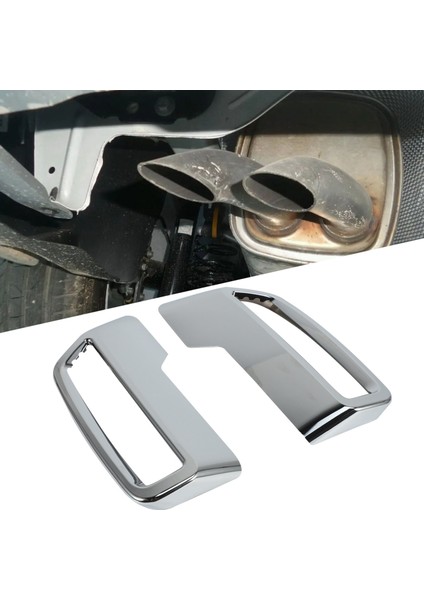 Peugeot 3008 5008 Allure 2017 - 2019 Egzoz Boru Kuyruk Kapağı Abs Arka Egzersiz Uç Boru Kapağı Dekorasyon Trim (Yurt Dışından) modelleri