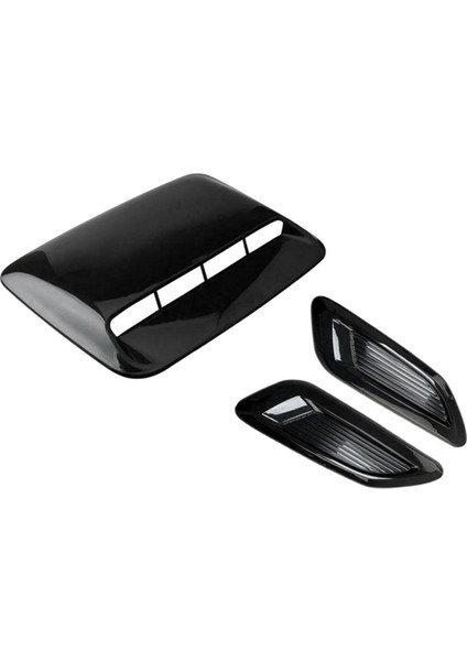 Araba Hava Akışı Alım Kaputu Kepçe Havalandırma Havalandırma Bonnet Dekor Kapak Merkezi Yan Hava Outlet Hood Otomatik Dış Aksesuarlar Evrensel B (Yurt Dışından)