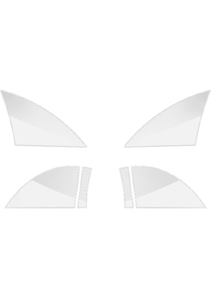 Tesla Model Y Arka Kapı Üçgeni Koruyucu Film Araba Arka Kapı Köşesi Kıta Karşıtı Dekoratif Çıkartma (Yurt Dışından)