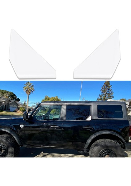 Ford Bronco Için Araba Arka Cam Pamuk Üçgen Kapak Döşeme 2021-2024 Dış Aksesuarlar Beyaz (Yurt Dışından) fiyatları