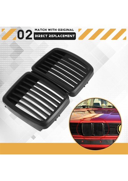 Bmw E30 3 Serisi M3 Ön Kaput Tampon Izgara Mat Siyah 1982-1994 Için Ön Izgara Yedek (Yurt Dışından) indirimleri