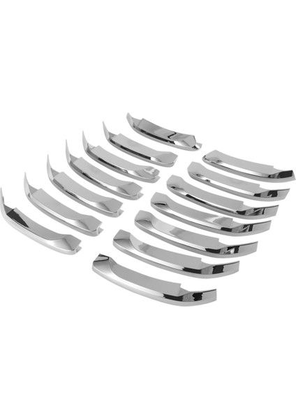 14 Adet Araba Krom Ön Izgara Dekorasyon Şeritleri Bmw X1 F48 2016-2019 Aksesuarları Için Kapak Trim (Yurt Dışından)