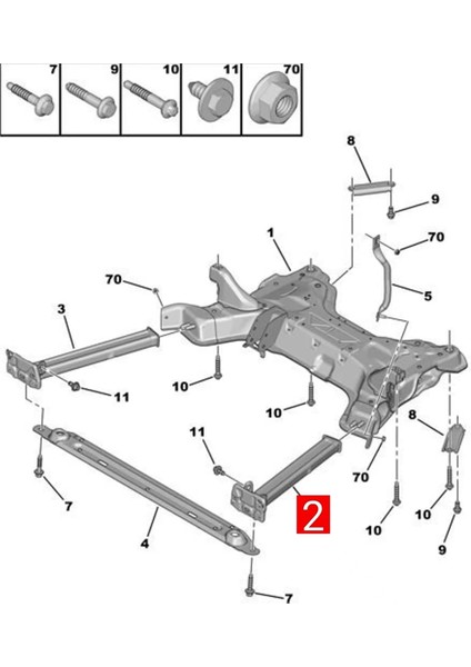 9677054980 Peugeot 3008 308CC 308SW Citroen C4L DS4S DS5LS Ds6 (Yurt Dışından) modelleri