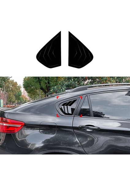 Araba Yan Pencere Kanjör Kapağı Arka Hava Havalandırma Penceresi Karteller Bmw X6 E71 E72 2008-2014 Siyah (Yurt Dışından) fiyatları