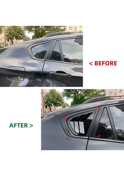 Araba Yan Pencere Kanjör Kapağı Arka Hava Havalandırma Penceresi Karteller Bmw X6 E71 E72 2008-2014 Siyah (Yurt Dışından) modelleri