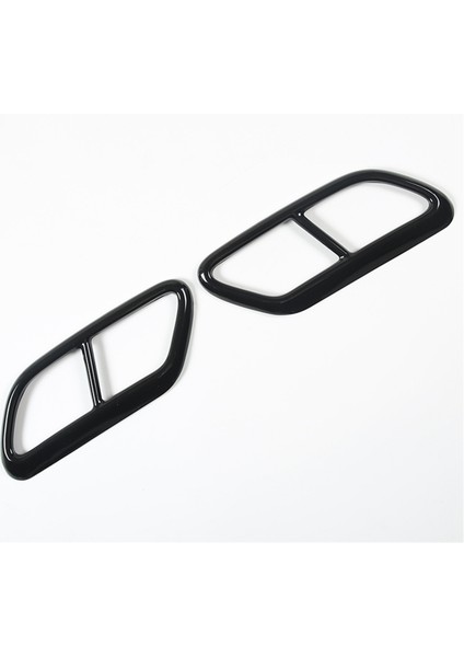 Siyah Paslanmaz Çelik Boru Boğaz Egzoz Çıkışları Volvo S60 2020 S90 V90 2016-2019 Aksesuarları Için Kuyruk Çerçevesi Trim Kapak (Yurt Dışından) modelleri