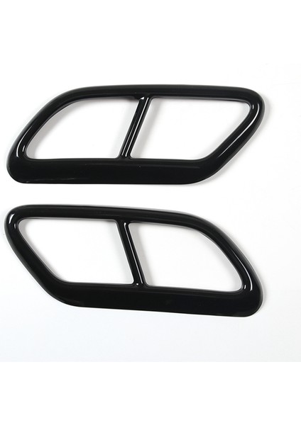 Siyah Paslanmaz Çelik Boru Boğaz Egzoz Çıkışları Volvo S60 2020 S90 V90 2016-2019 Aksesuarları Için Kuyruk Çerçevesi Trim Kapak (Yurt Dışından) fırsatları