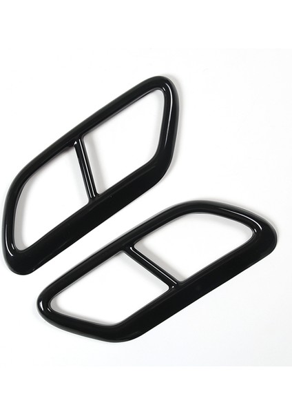 Siyah Paslanmaz Çelik Boru Boğaz Egzoz Çıkışları Volvo S60 2020 S90 V90 2016-2019 Aksesuarları Için Kuyruk Çerçevesi Trim Kapak (Yurt Dışından) indirimleri