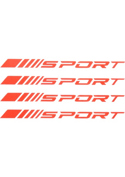 Spor Çıkartma Çıkartma Tekerlekleri Jantlar Yarış Araba Sticker Kendi Yapışkan Araba Kapı Jantlar Tekerlek Göbek Çıkartma Aksesuarları 4 Pcs, Kırmızı (Yurt Dışından) fiyatları