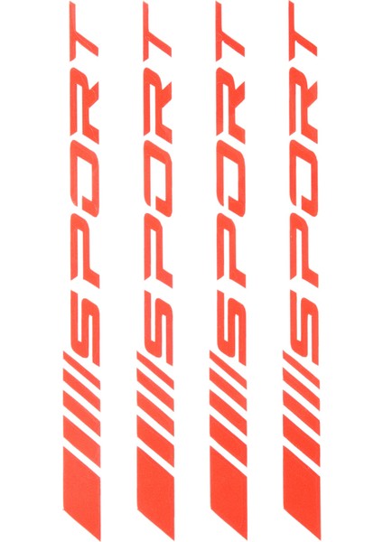 Spor Çıkartma Çıkartma Tekerlekleri Jantlar Yarış Araba Sticker Kendi Yapışkan Araba Kapı Jantlar Tekerlek Göbek Çıkartma Aksesuarları 4 Pcs, Kırmızı (Yurt Dışından) fırsatları