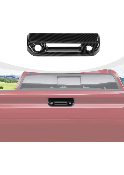 Araba Bagaj Kapağı Tutucu Kapak Trim Chevrolet Colorado Gmc Kanyonu 2023 2024 Aksesuarlar Karbon Fiber Stil (Yurt Dışından) fırsatları