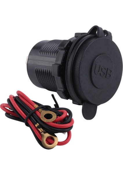 Qc 3.0 Çift USB Şarj Cihazı Soketi, Su Geçirmez 12V/24V USB Çıkışı Araba, Deniz, Tekne, Rv, Motosiklet, Kırmızı Için Dokunmatik Anahtarlı (Yurt Dışından) modelleri