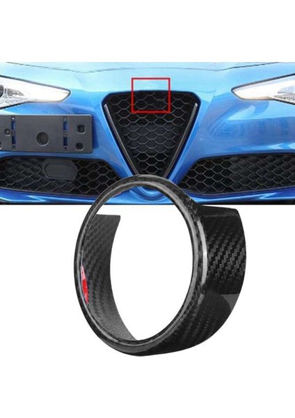 Alfa Için Romeo Giulia 2017-2019 Araba Ön Hava Grilles Logo Dekorasyon Yüzük Kapak Trim Sticker Frame Aksesuarları (Yurt Dışından) modelleri
