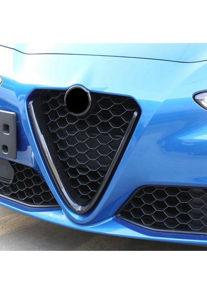 Alfa Için Romeo Giulia 2017-2019 Araba Ön Hava Grilles Logo Dekorasyon Yüzük Kapak Trim Sticker Frame Aksesuarları (Yurt Dışından) fırsatları