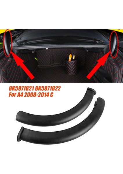 1paır Arka Bagaj Önyükleme Menteşe Kapak Kılavuzları 8K5971821 Audi A4 2008-2014 Araba Bagaj Koruma Koruyucu Döşeme (Yurt Dışından) fiyatları