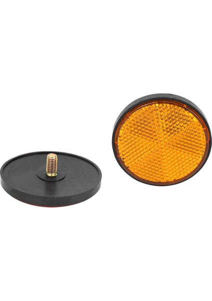 6pcs 2 Inç Yuvarlak Turuncu Reflektör Motosiklet Atv Kir Bisikleti Için Evrensel (Yurt Dışından) fiyatları