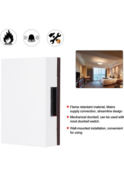 5x 220V Kablolu Kapı Zili Manuel Ding Dong Bell Chime Home Hotel Erişim Kontrol Sistemi Tengi Puerta Casa (Yurt Dışından) modelleri