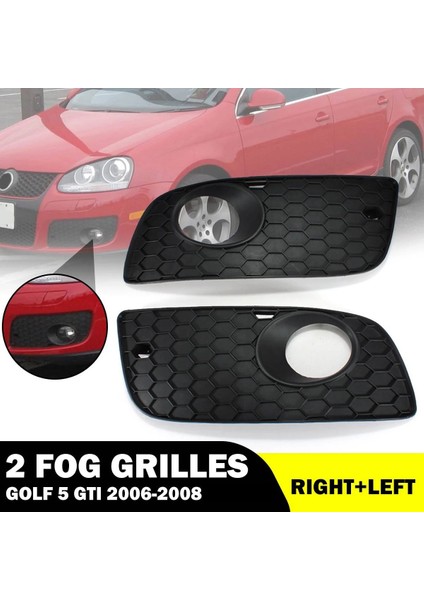 Ön Sol + Sağ Tampon Alt Izgara Sisli Izgara Kapağı Mk5 Golf Için 2006-2008 (Yurt Dışından) fırsatları