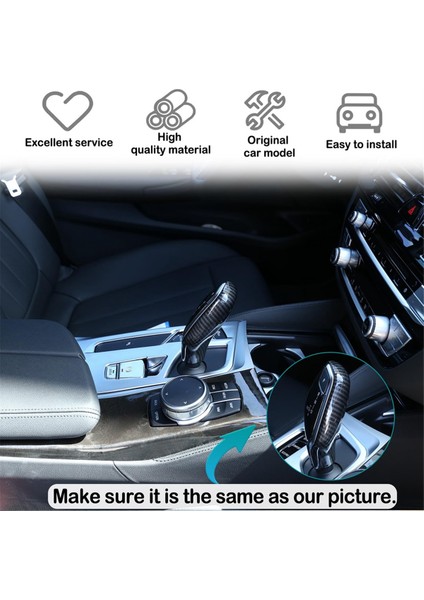Bmw 5 7 Serisi Için G30 G11 G12 X3 X4 G01 G02 Araç Dişli Vites Değiştirme Düğmesi Dekoru Kapak Trim Iç Aksesuarlar - Karbon Fiber (Yurt Dışından) modelleri