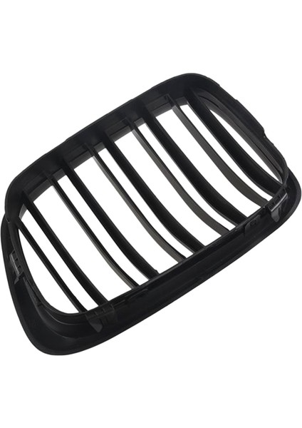 Parlak Siyah Ön Kaput Böbrek Grille Izgara Bmw E39 5 Serisi Için Çift Çizgi 525 528 1995-2004 51137005837 51137005838 (Yurt Dışından) fırsatları