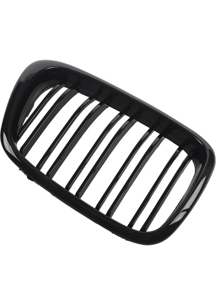 Parlak Siyah Ön Kaput Böbrek Grille Izgara Bmw E39 5 Serisi Için Çift Çizgi 525 528 1995-2004 51137005837 51137005838 (Yurt Dışından) indirimleri
