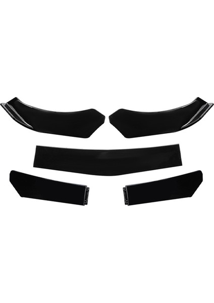 5pcs Araba Evrensel Ön Dudak Çenesi Tampon Ayırıcı Spoiler Basamaklı Tasarım Arabası Modifiye Spoiler Parçaları (Yurt Dışından)