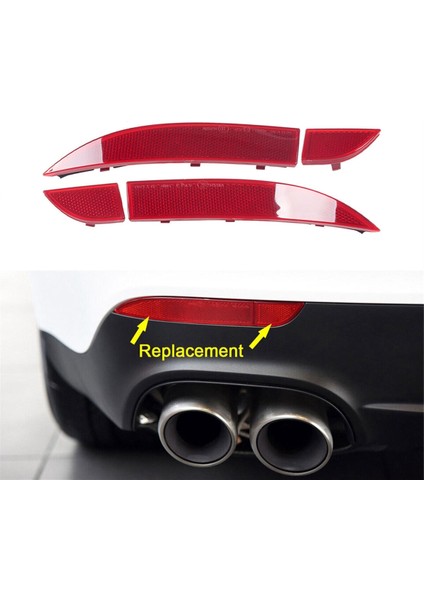 Porsche Panamera Için 2014-2016 Sol ve Sağ Arka Tampon Iç Dış Reflektör Paneli 97063148701,9706314801,97063148901 (Yurt Dışından) modelleri