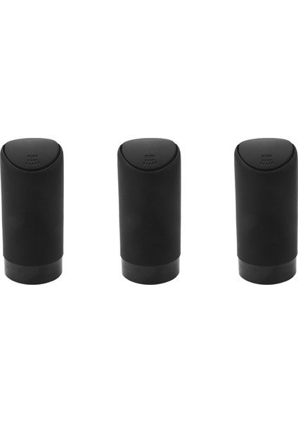 3x Mini Çöp Kutusu Kapak ile Araba Bardağı Tutucu Yıkanabilir Mutfak ve Ofis Mini Toz Tutucu Çöp Çöp Kutusu (Siyah) (Yurt Dışından)