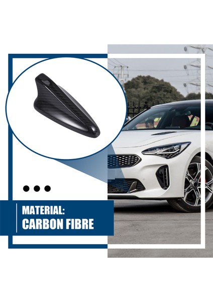 Karbon Fiber Araba Çatı Köpekbalığı Yüzgeç Anten Anten Antenleri Kia Stinger Için Kapak Kaplama 2018-2023 (Yurt Dışından) indirimleri