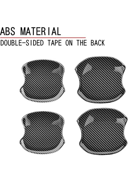 Araba Karbon Fiber Kapı Kolu Kase Kapak Boşluk Trim Ek Toyota Sienta Için Kalıp Garnitür 10 Serisi 2022 2023 (Yurt Dışından) indirimleri