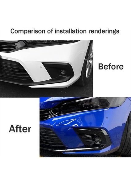 Araba Ön Sis Lamba Kapağı Trim Tampon Koruyucu Honda Civic Için Dekorasyon 11. Nesil 2022 2023 Aksesuarlar (Yurt Dışından) fiyatları