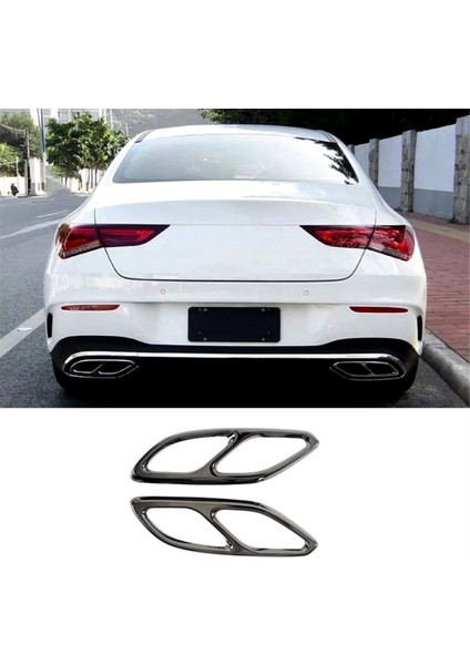 Mercedes Benz Cla Sınıf C118 W118 2020-2023 Araba Kuyruk Susturucu Egzoz Boru Kapağı Dış Aksite Aksesuarları - A (Yurt Dışından) fiyatları