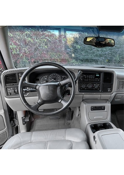 Chevy Silverado Için Karbon Fiber 1500 1999-2002 Merkez Konsol Gösterge Paneli Panel Trim Kapak Iç Aksesuarlar (Yurt Dışından) fırsatları