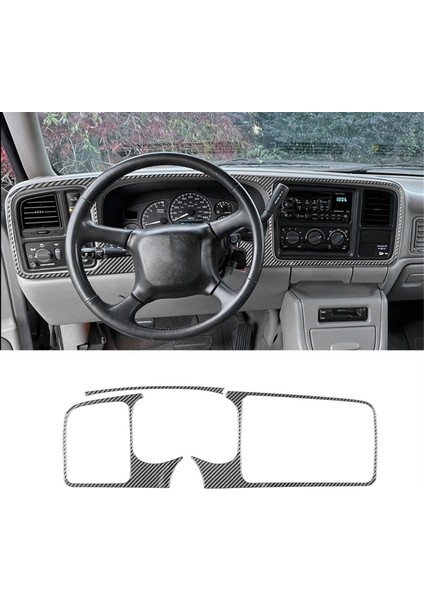 Chevy Silverado Için Karbon Fiber 1500 1999-2002 Merkez Konsol Gösterge Paneli Panel Trim Kapak Iç Aksesuarlar (Yurt Dışından) indirimleri