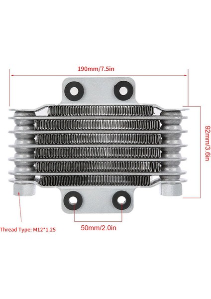 2x Motosiklet Motor Yağı Soğutucu Soğutma Radyatörü 85ML 100CC-250CC Motosiklet Kir Bisikleti Için Evrensel Gümüş Alüminyum Atv (Yurt Dışından) fiyatları