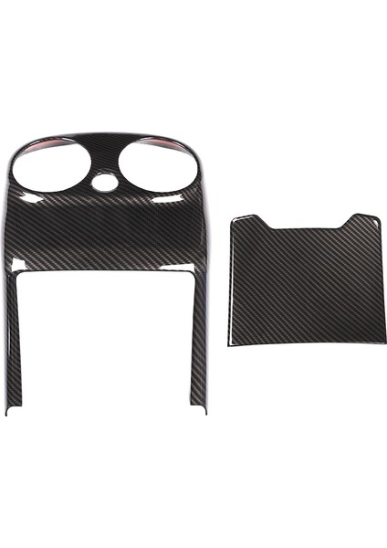 2pcs Abs Karbon Mercedes Benz W205 C Sınıf C Sınıfı 2015-2018 Araç Aksesuarları Arka Klima Havalandırma Kapağı Döşeme (Yurt Dışından)