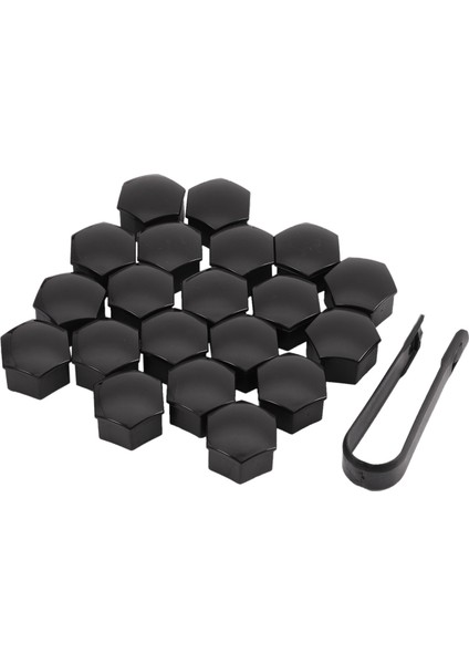 20PCS 21MM Araba Lastik Tekerleği Parlak Siyah Cıvata Somunları ile Kaldırma Anahtarı Tesla Model S 12-17 Için Uygun (Yurt Dışından)