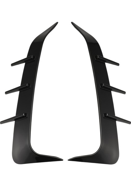 1 Çift Arka Tampon Spoiler Hava Havalandırma Kapağı Yan Kanard Bmw X6 G06 2019-2023 Parlak Siyah (Yurt Dışından)