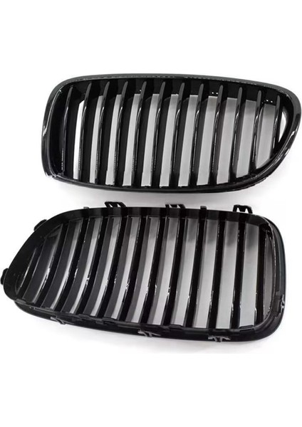 Parlak Siyah Grille Modifiye Ön Grille 51137261356 51137261355 Bmw 5 Serisi F10 F18 528I 530I 535I 2010-2016 (Yurt Dışından)