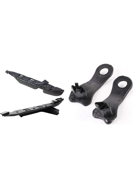 2 Çift Araç Aksesuarları: 1 Çift Ön Sol Sağ Tampon Kılavuzu Destek Braketi ve 1 Çift Halojen Far Parantez (Yurt Dışından)